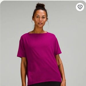 Lululemon Back in Action Short Sleeve Shirt
Magenta Purple - Pima Cotton